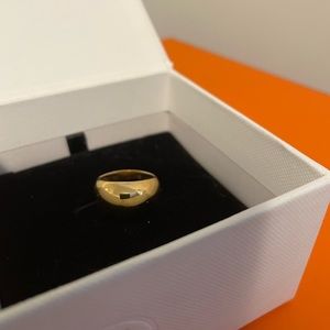 Mejuri gold vermeil dome ring